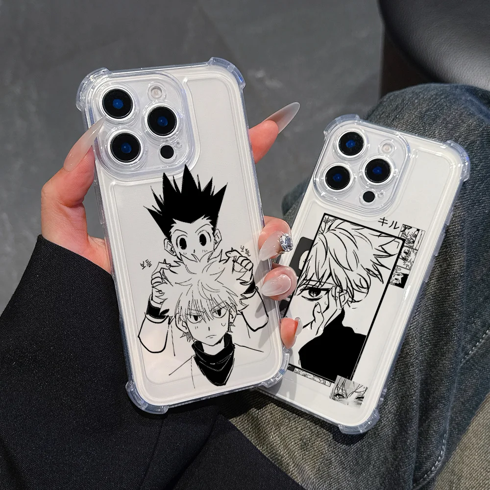 Funda de teléfono negra de Anime HUNTER×HUNTER para vivo V40 V30 V29 V27 V25 V23 Y02 Y50 Y76 Y38 Y28 Y78 Y36 Y27 Y35 Pro 4G 5G