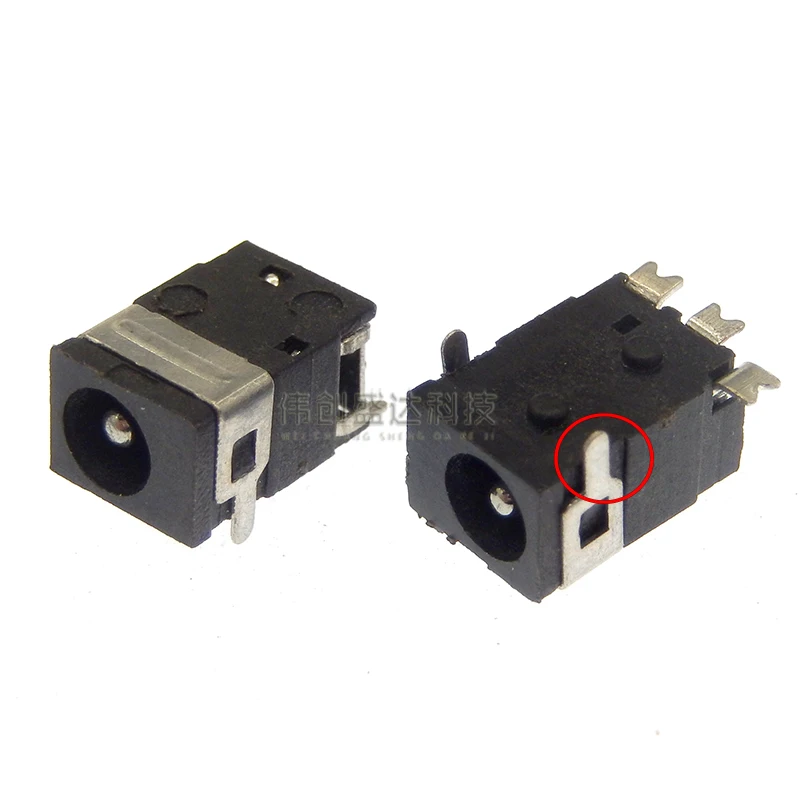 10 Uds DC-045A conector de alimentación CC macho Pin 1,3 * 3,5mm conector de alimentación CC hembra montaje SMD PCB para tableta portátil - imagen 3