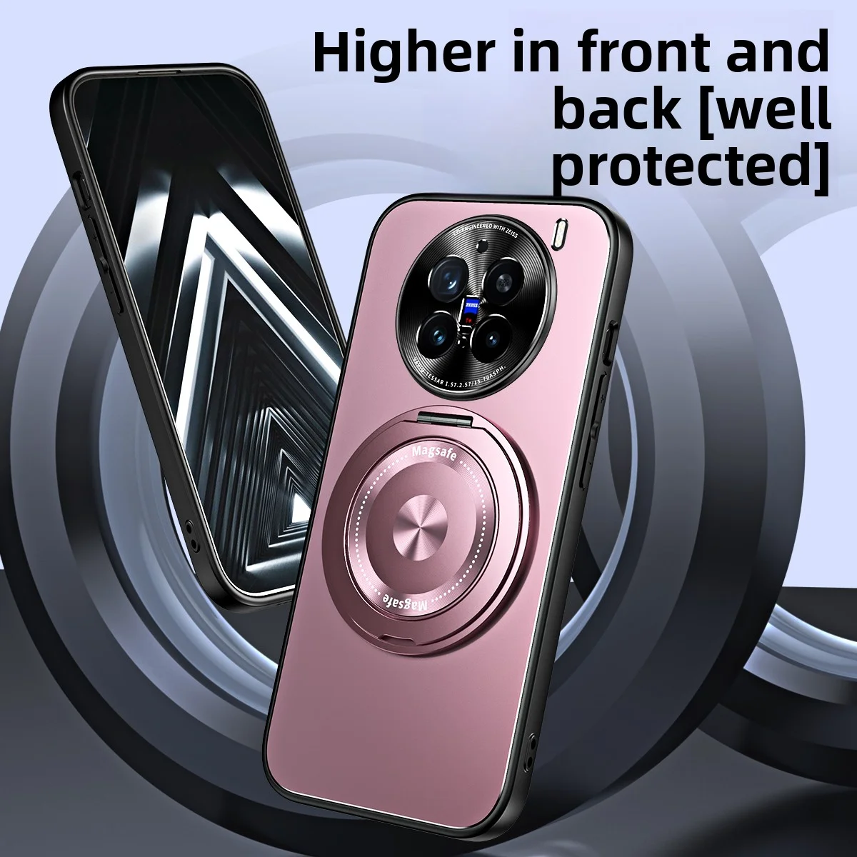 Para VIVO X300 Pro funda dura mate con anillo magnético MagSafe funda protectora trasera para VIVO X300 X200 Pro Mini X200S Shell - imagen 5