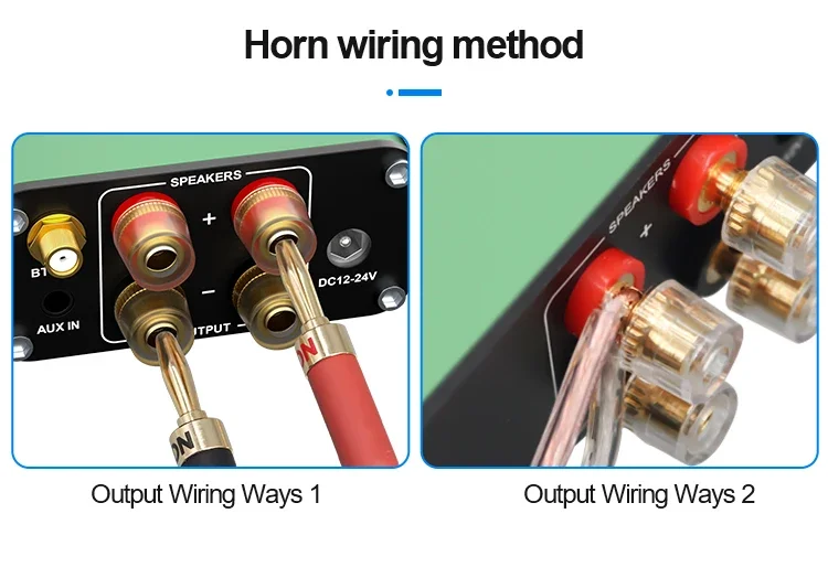 Woopker amplificador de Audio AC06 Mini estéreo HiFi 2,0 amplificador Clase D TPA3116 potencia 200W BT5.3 adecuado para Karaoke de cine en casa - imagen 5