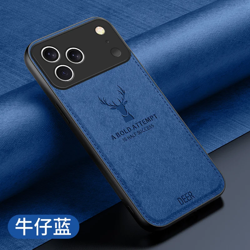 Funda para iPhone 17 Pro Max 17Air, Funda de tela tejida de lujo, carcasa protectora de cámara de silicona para iPhone17 Pro 17, Funda de parachoques de aire