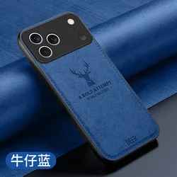 Funda Tela Tejida iPhone 17 Pro Max - Silicona Protección Cámara