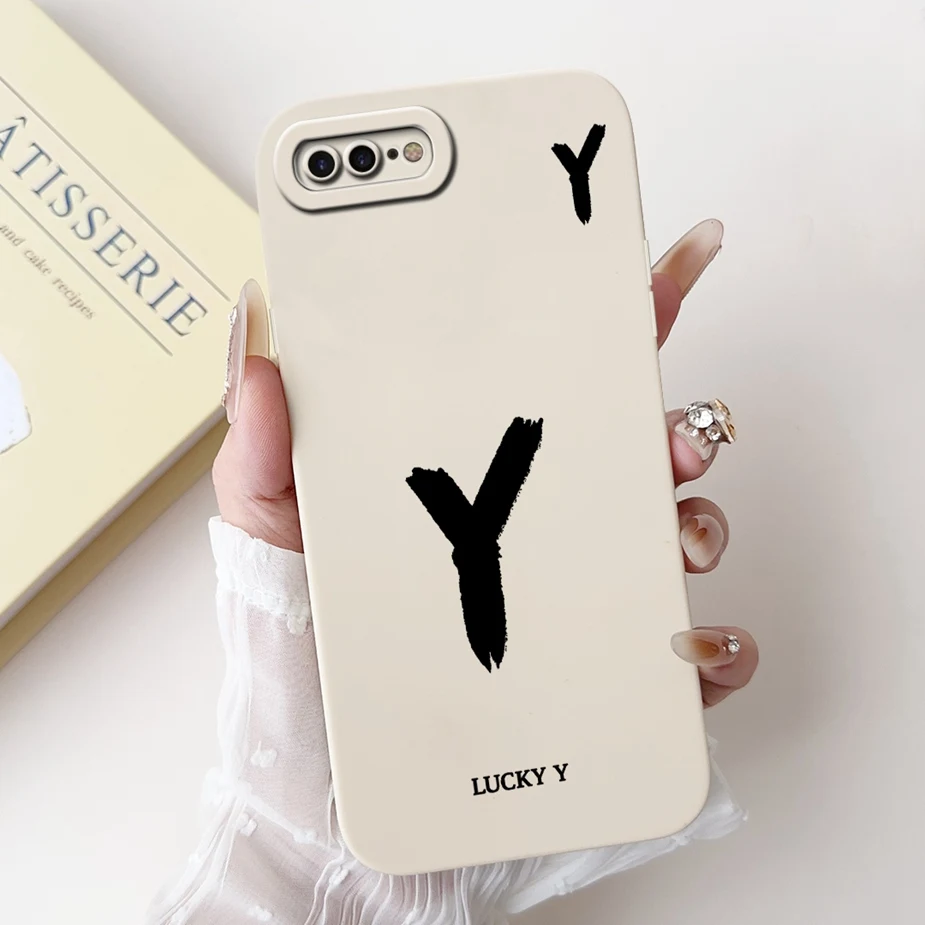 Para Apple iPhone 7 Plus funda iPhone8 moda letras de la suerte cubierta suave TPU funda de teléfono para Apple iPhone 8 Plus iPhone7 Fundas bolsas - imagen 3