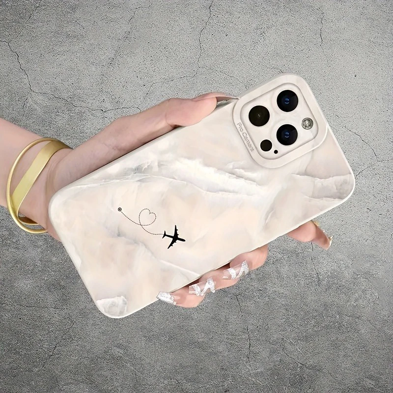 Funda de teléfono con diseño de nube de avión Love Route para Xiaomi Redmi Note 14 13 12 Pro Plus 5G 12S 11 10 Redmi 13 12 14C 13C 12C - imagen 3