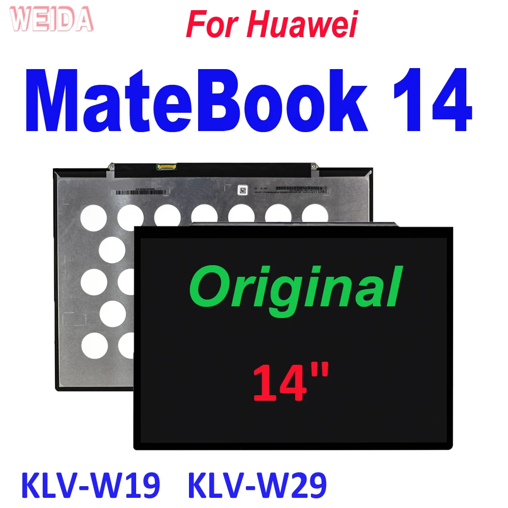 Pantalla LCD Original para Huawei MateBook 14, montaje de digitalizador con pantalla táctil, 14 KLV-W19, Huawei MateBook 14