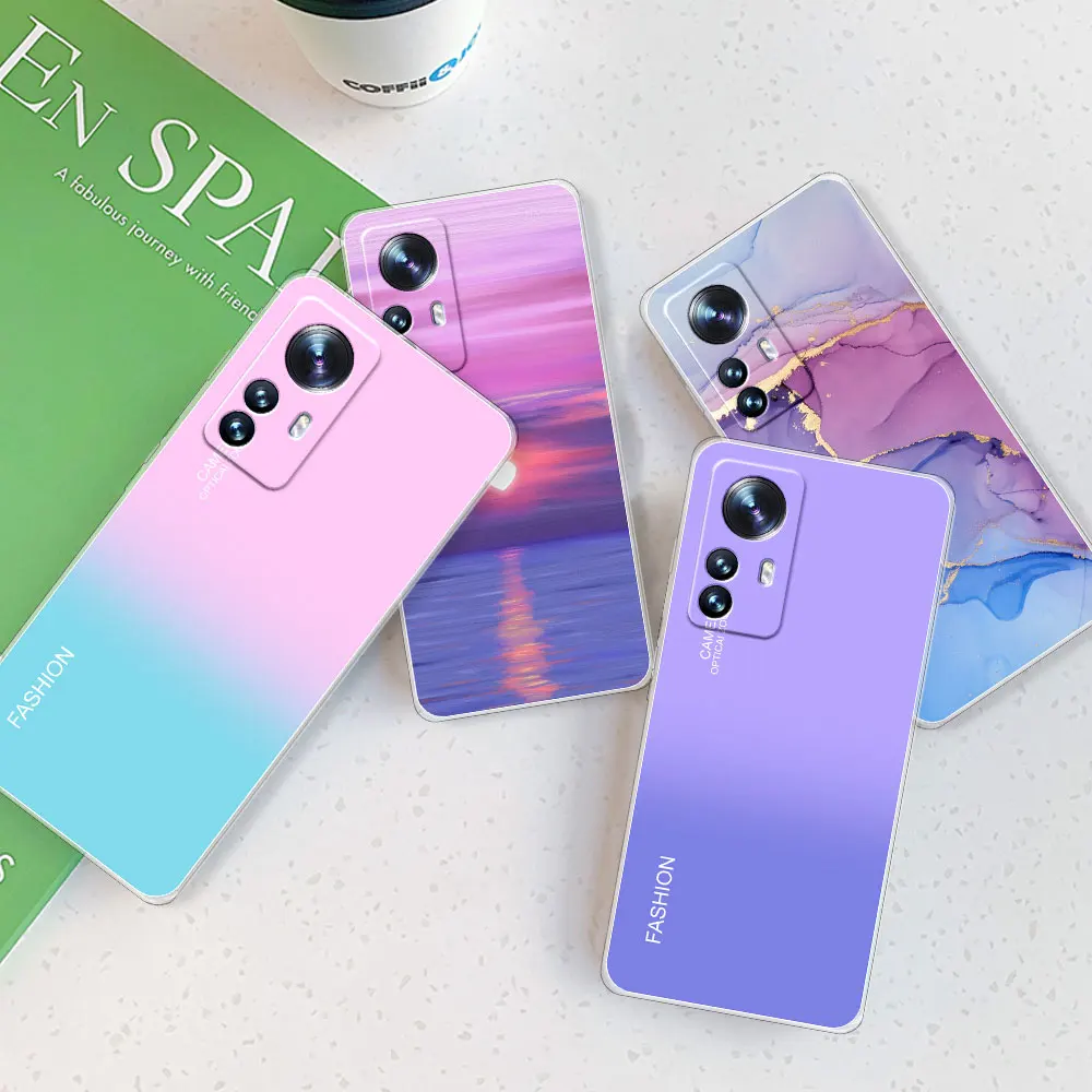 Funda trasera para Xiaomi 12T Pro, carcasa de silicona suave, transparente, 5G, niñas - imagen 5