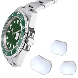 Cristal Ventana Calendario Reloj Cuadrado y Redondo Mineral Resistente