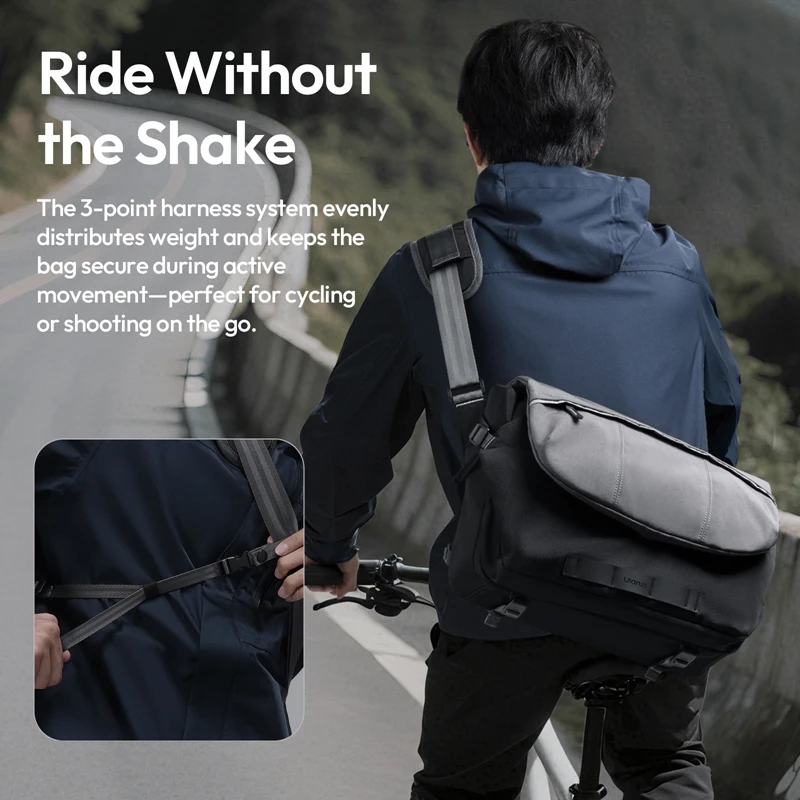 Ulanzi TE88 Bolso de hombro para cámara de 15L con divisores extraíbles para cámara de Dron Digital Canon/Nikon/Sony/DJI, viaje ligero - imagen 5