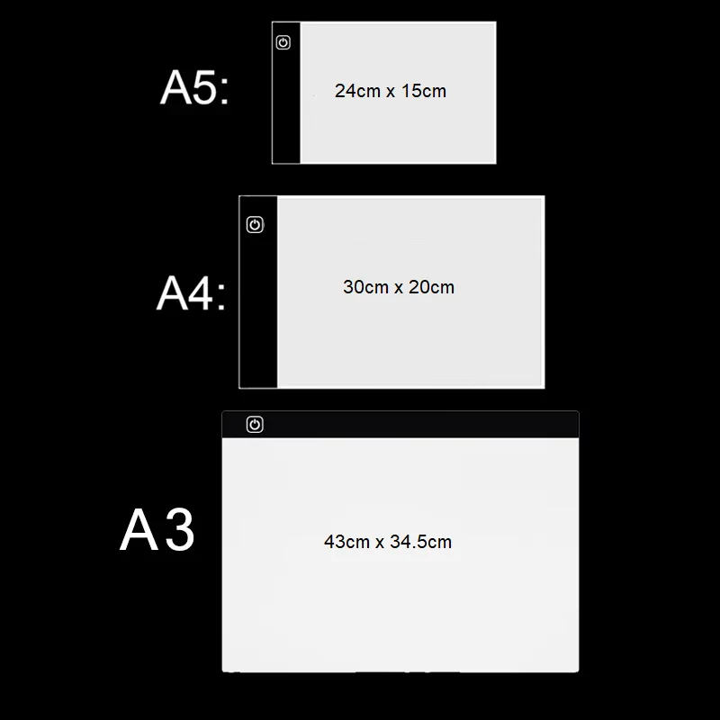 Almohadilla LED A3/A4/A5 – Luz regulable para pintura de diamantes - imagen 2