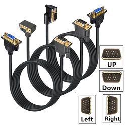 Cable VGA Macho-Macho Acodado para Monitor y Proyector