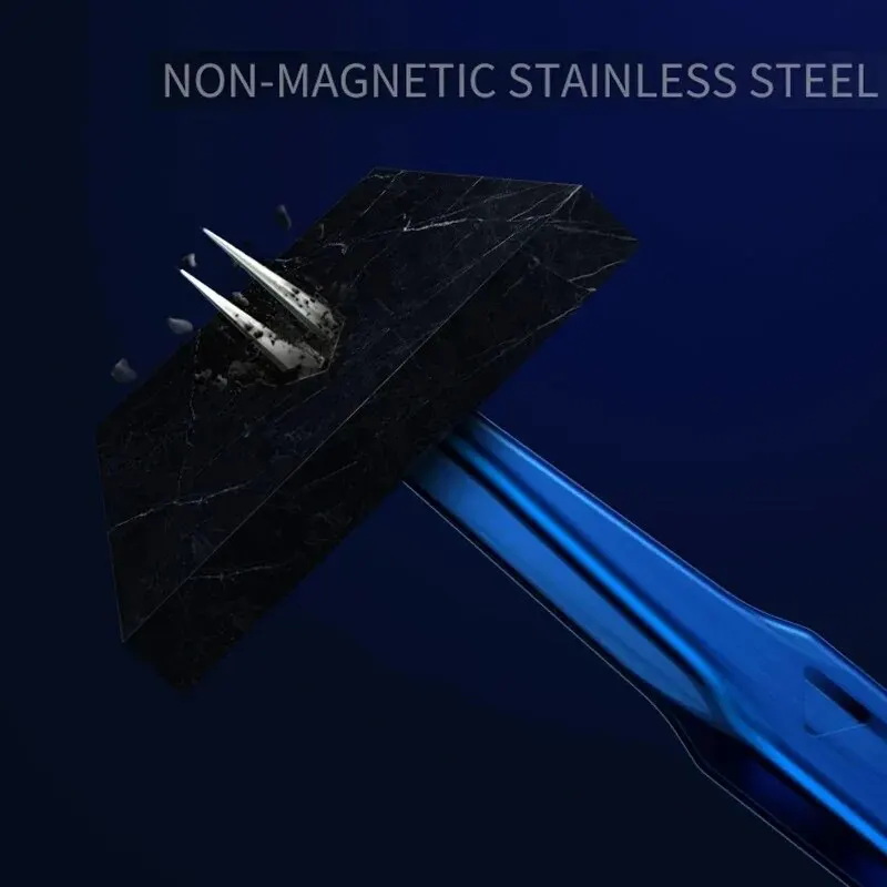 Pinzas mecánicas Aac-14 no magnéticas de alta dureza, 8 huecos, disipador de calor, pinzas precisas de acero inoxidable, reparación de Chip IC PCB para teléfono - imagen 4