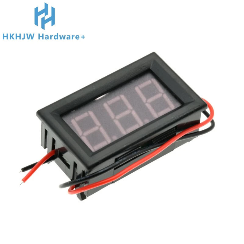 Voltímetro digital LED de 0,56 "DC 3,5-30 V pantalla de voltaje de 2 cables para batería Panel solar coche motocicleta - imagen 2