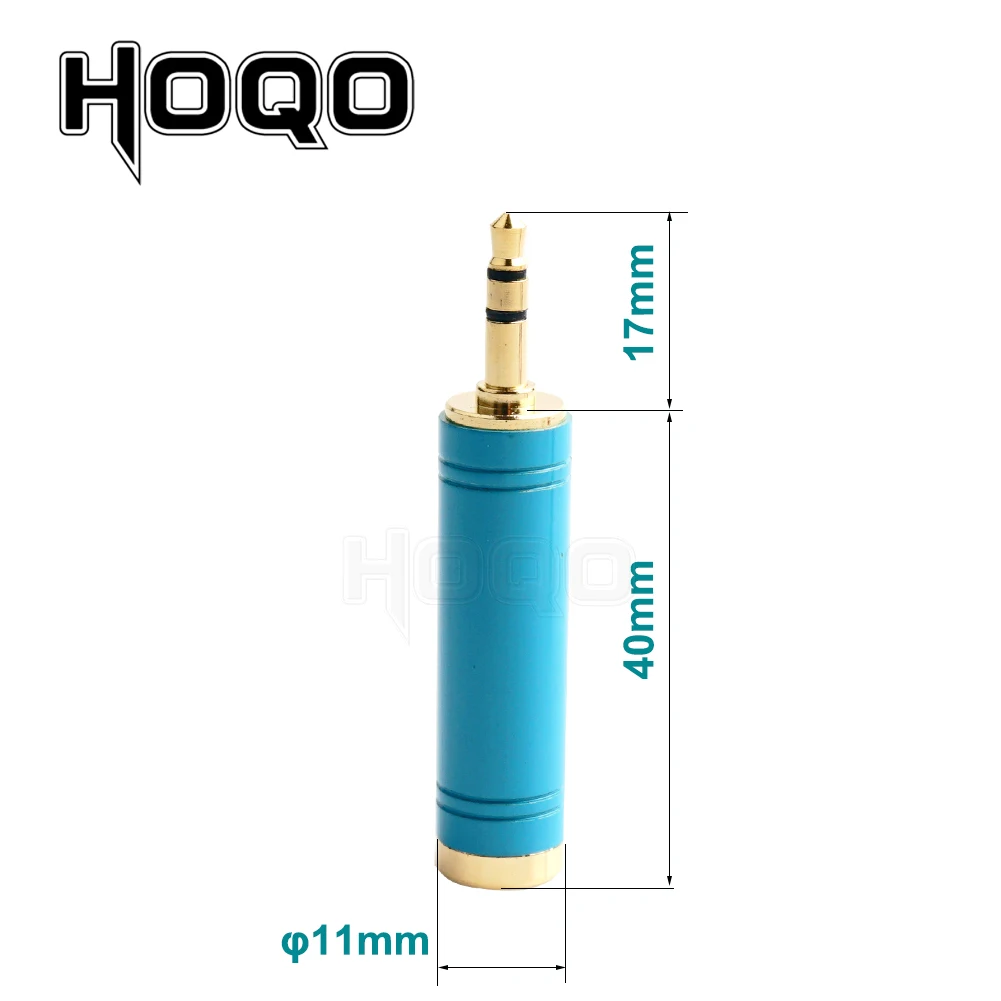 Adaptador de Audio chapado en oro TRS 1/8 pulgadas a 1/4 pulgadas TRS 3,5mm a 6,3mm hembra Mono Jack estéreo Hifi Mic conector de Audio - imagen 5