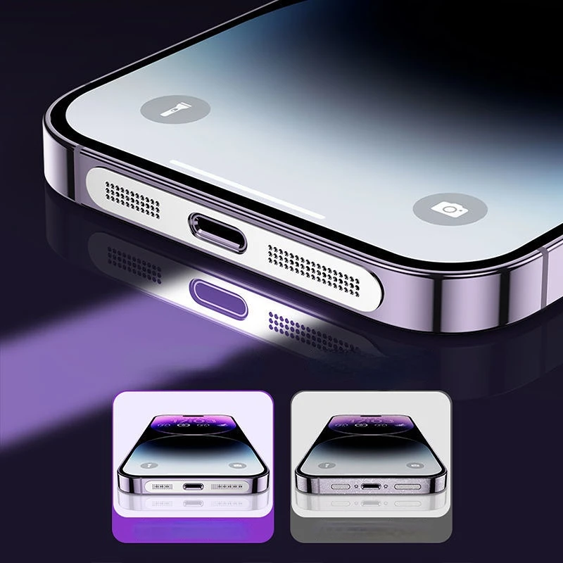 Pegatinas de red de Metal a prueba de polvo para IPhone 12, 13, 14 Plus, Pro Max, Mini auricular, agujero de altavoz, cubierta de malla de Metal antipolvo, 1-16 piezas - imagen 4