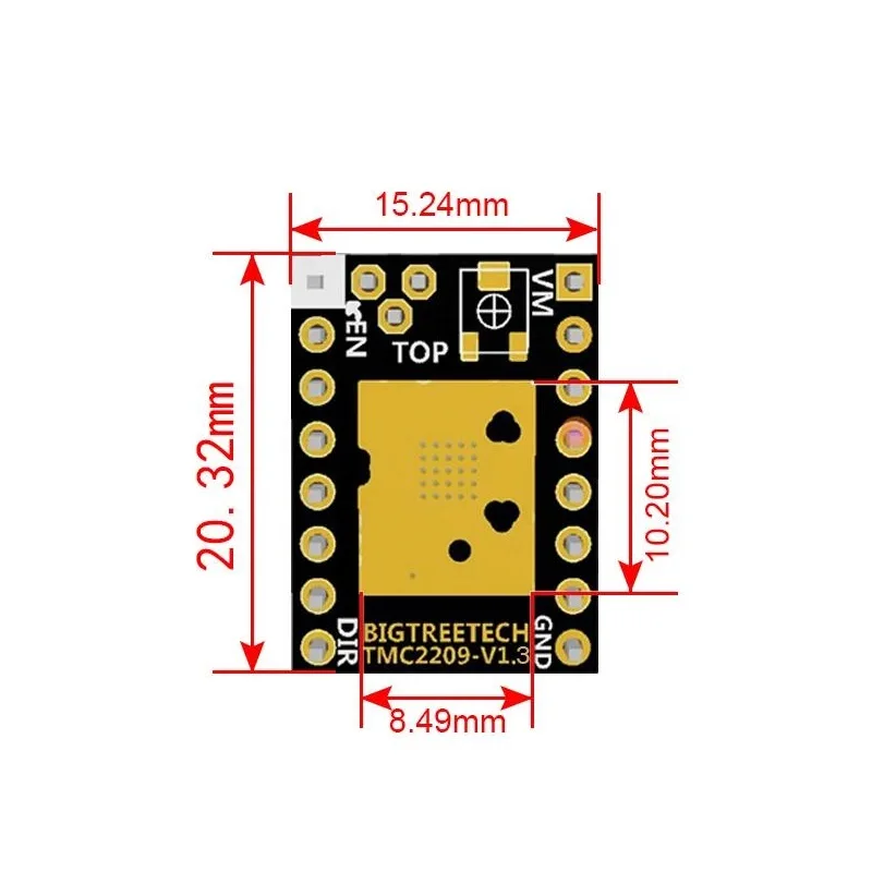 BIGTREETECH TMC2209 controlador de Motor paso a paso piezas de impresora 3D VS TMC2130 TMC2100 para impresora 3D SKR V1.4 Turbo placa base en Stock - imagen 2