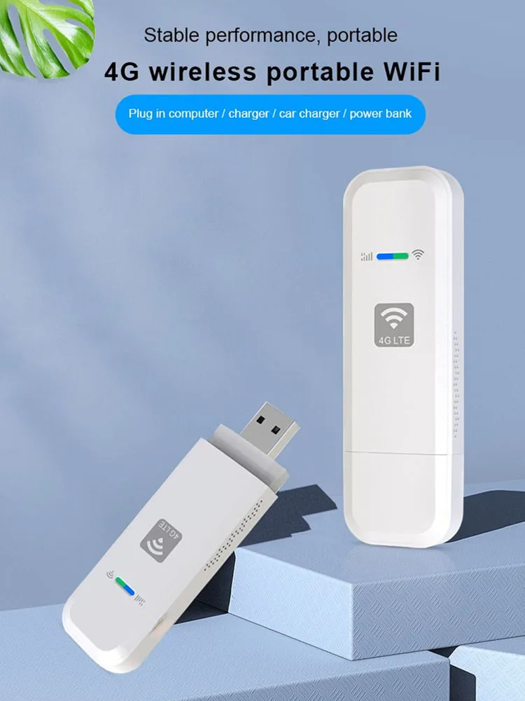 Enrutador WiFi USB 4G LTE, adaptador de red inalámbrico de 150Mbps con ranura para tarjeta SIM, versión europea Plug and Play para viajes al aire libre - imagen 5
