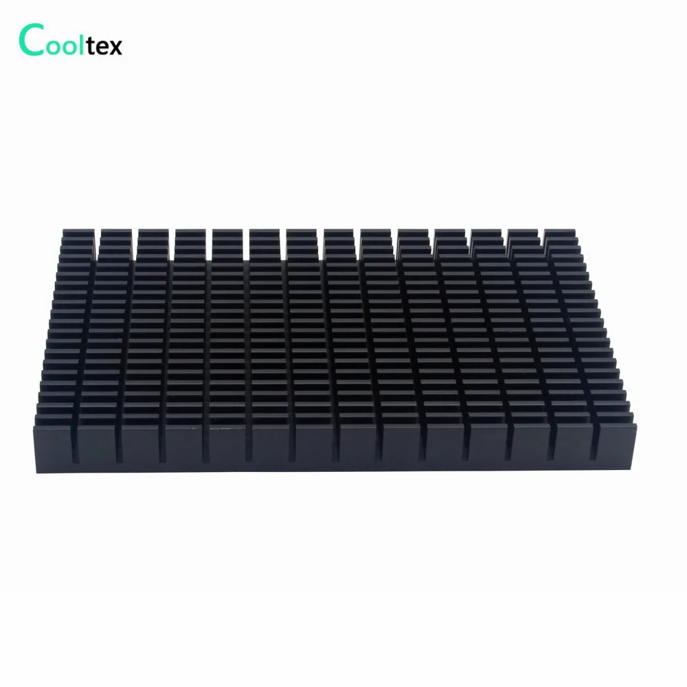 Disipador de calor de aluminio, radiador de 150x93x14,6mm, disipador de calor negro, Enfriador para Chip LED, refrigeración por disipación de calor electrónica - imagen 3