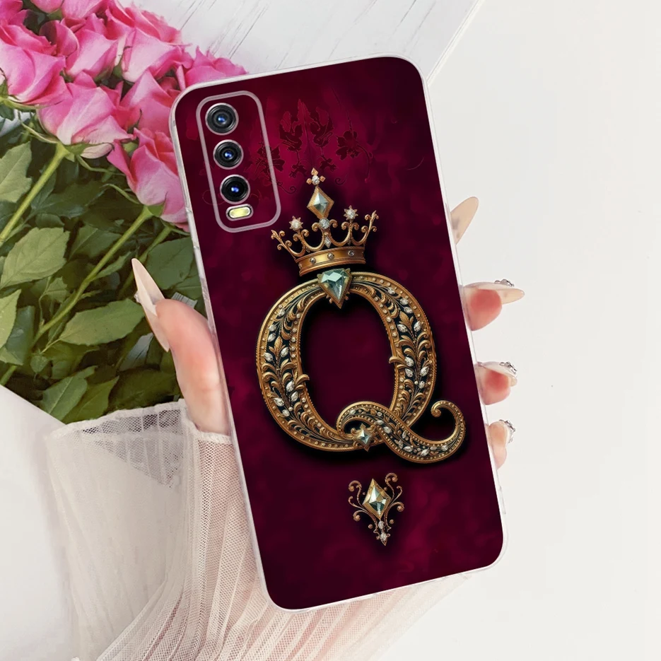 Para Vivo Y20 Y20i Y20s Y20g Y20t funda Y11s Y12s lindas letras cubierta suave funda de teléfono delgada para Vivo Y12s Y12a Y 20 i VivoY20 Fundas - imagen 5