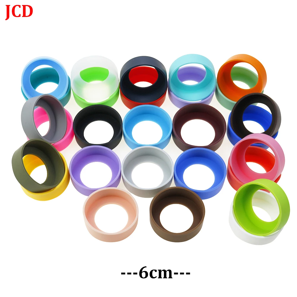 Cubierta inferior de silicona para taza, cubierta protectora antideslizante para taza de agua, soporte inferior antiquemaduras, almohadilla para taza redonda, 1 piezas 6CM