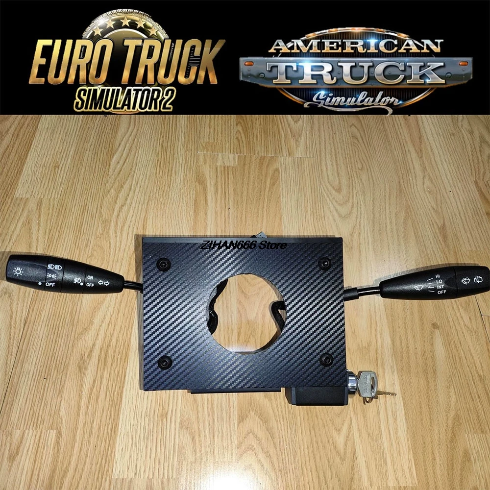 Simulador de carreras, llave de volante, adaptador de limpiaparabrisas de señal de giro para Simagic Alpha/Alpha mini para ETS2 - imagen 2