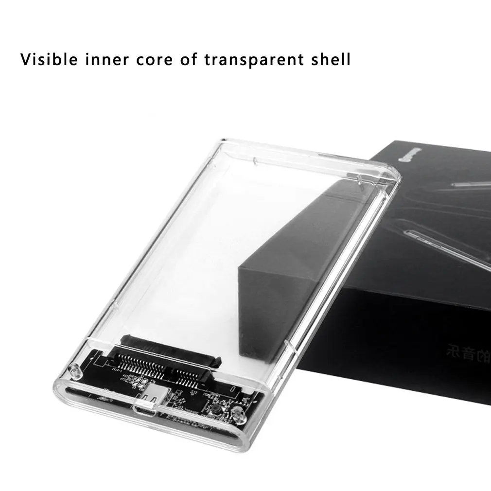 Caja HDD caliente USB3.0 2,0 caja de disco duro externo 2,5 ''caja para caja de disco caja de disco duro externo transparente al por mayor - imagen 4