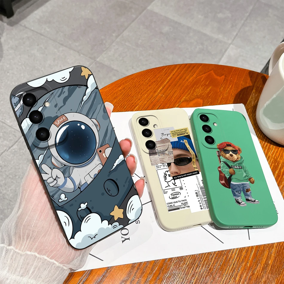 Para Samsung Galaxy S25 Plus Ultra Funda astronauta cobertura completa Funda para Samsung S 25 Anti caída silicona líquida fundas traseras suaves - imagen 2