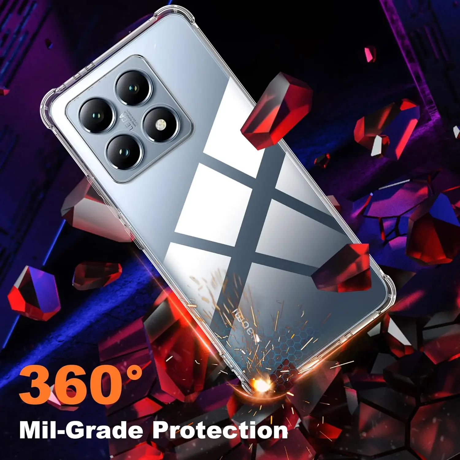 Funda de TPU a prueba de golpes de cuatro esquinas para Xiaomi 14T Pro funda protectora para Xiaomi 14 13 Lite 13T transparente Capa Fundas Coque - imagen 4