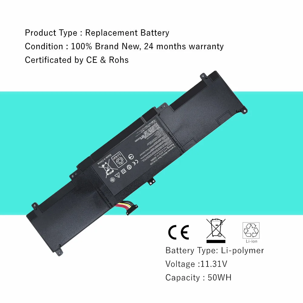 C31N1339 batería del ordenador portátil para ASUS ZenBook UX303 UX303L UX303LA UX303LB UX303LN UX303LNB UX303UA UX303UB Q302L Q302LA Q302LD - imagen 2