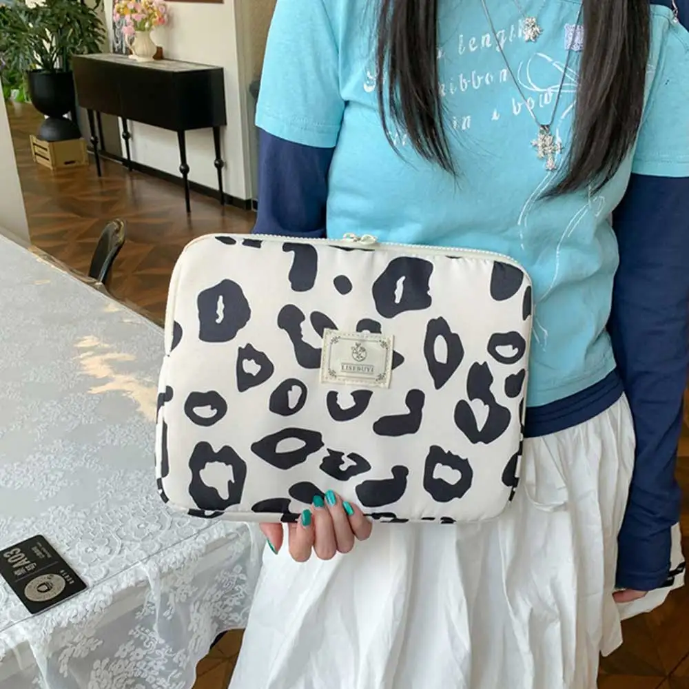 Bolso para ordenador portátil con estampado de leopardo de 11-15 pulgadas, bolso para portátil de 13 pulgadas a prueba de golpes para Macbook, funda para tableta, bolsa para iPad y Samsung - imagen 4