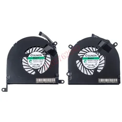 Ventilador de refrigeración de CPU para portátil de repuesto, juego izquierdo y derecho Compatible con MacBook Pro A1297 Unibody de 17 pulgadas 2009 2010 2011