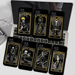 Funda Death Tarot para iPhone 15 14 13 12 11 Pro Max SE