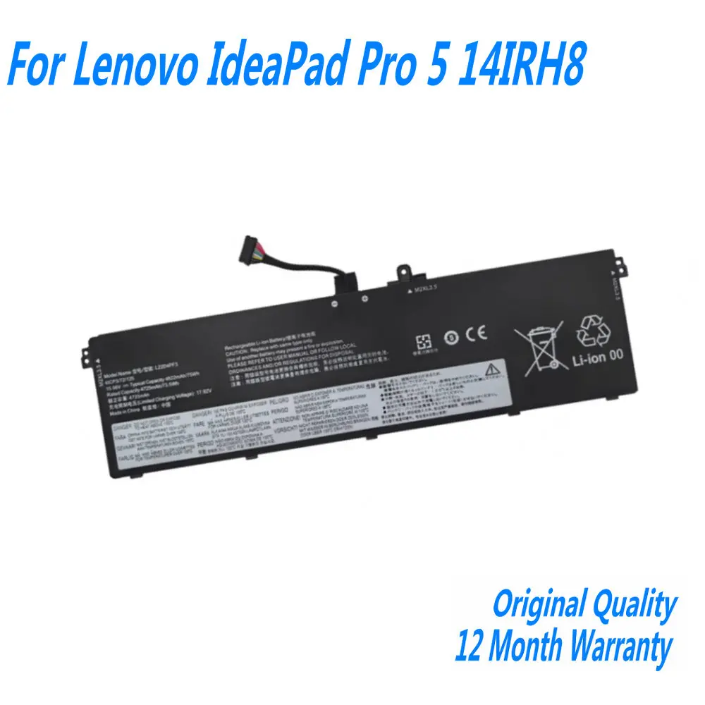15.56V 75Wh L22D4PF3 batería del ordenador portátil para Lenovo IdeaPad Pro 5 14IRH8 serie L22B4PF3 L22C4PF3 L22L4PF3 L22M4PF3 L22X4PF3