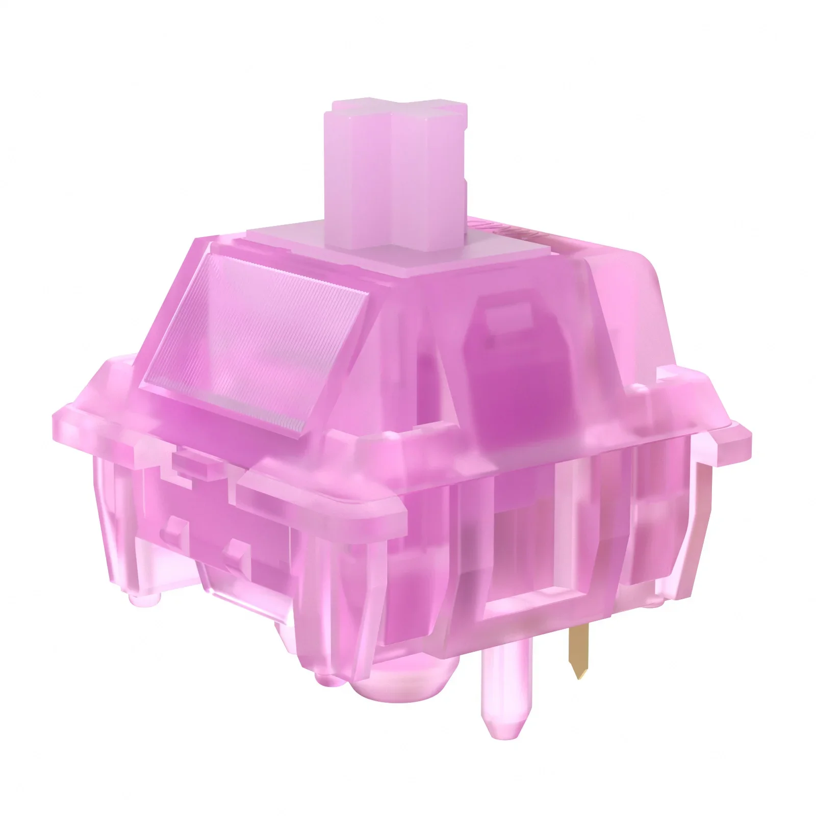 MMD INK-interruptores morados para teclado, interruptor lineal de 38g, PC personalizado POM, resorte largo de 5 pines para Cherry MX, intercambio en caliente lubricado en fábrica, personalizado - imagen 2