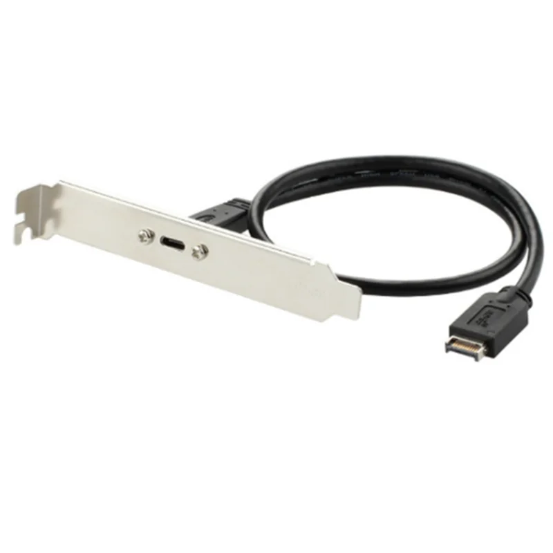 10Gbps USB 3,1 tipo C cabezal de Panel frontal tipo E macho a tipo C hembra línea de conector de Cable de expansión de placa base - imagen 3