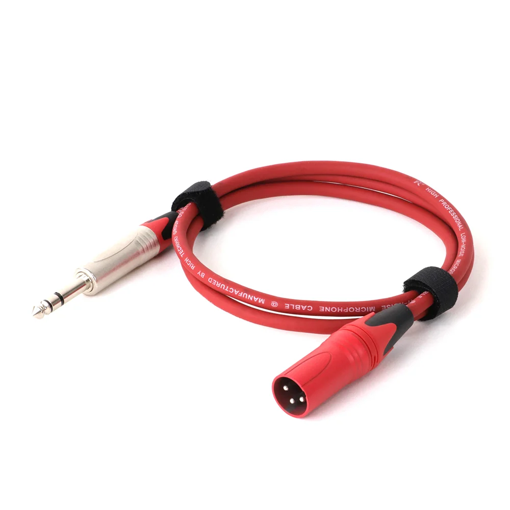 Cable de Audio estéreo a XLR macho de 0,3 ", 6,5 M-15M, 1/4mm, dos núcleos, XLR, micrófono equilibrado, mezclador, altavoz, 1 unidad - imagen 3
