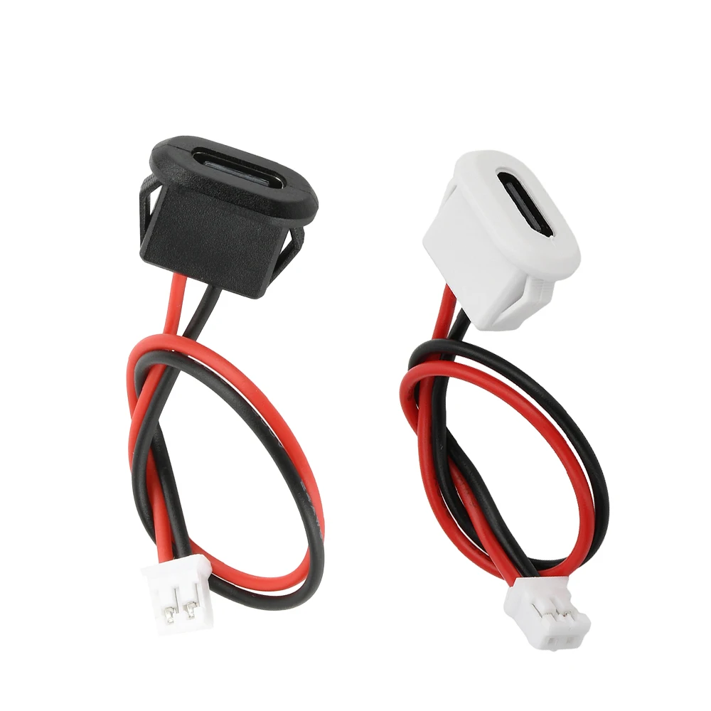 Conector de chasis hembra tipo C, resistente al agua, 2P, moldeado por inyección, conector de chasis hembra de compresión directa para lámparas y coches, 5 uds. - imagen 4