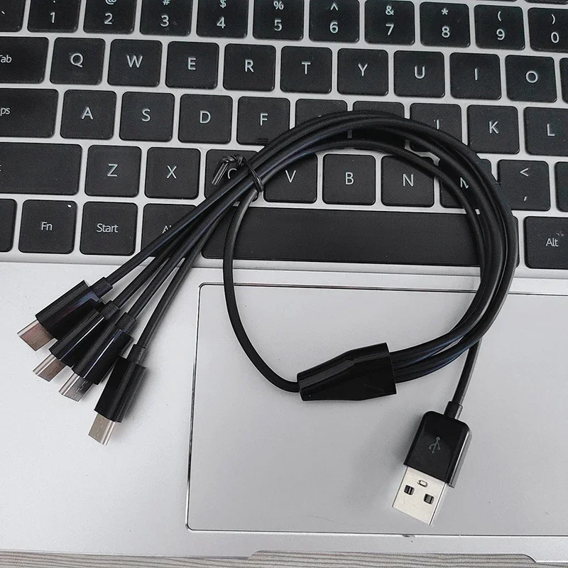 Cable de carga USB 3,1 OD 3,0 MM 50cm 4 en 1, adaptador de cargador USB a 4 tipo C, cable de alimentación 4 tipo c para teléfono inteligente, tableta y PC - imagen 4