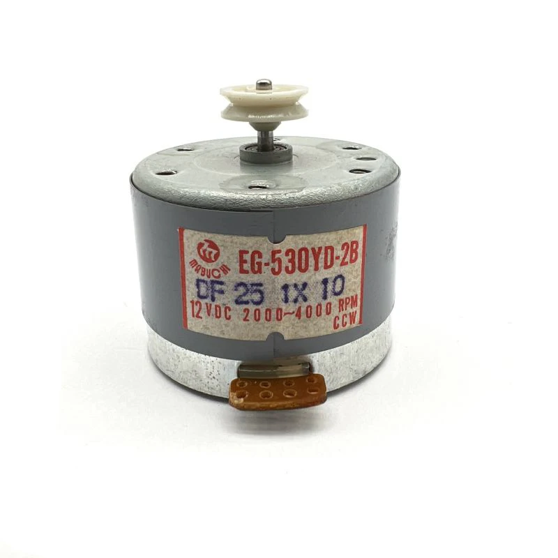 EG-530YD-2B Metal 530 Motor inverso de doble velocidad CCW 12VDC 2000-4000RPM para cubierta de cinta de Cassette accesorios de rueda de Motor de Audio