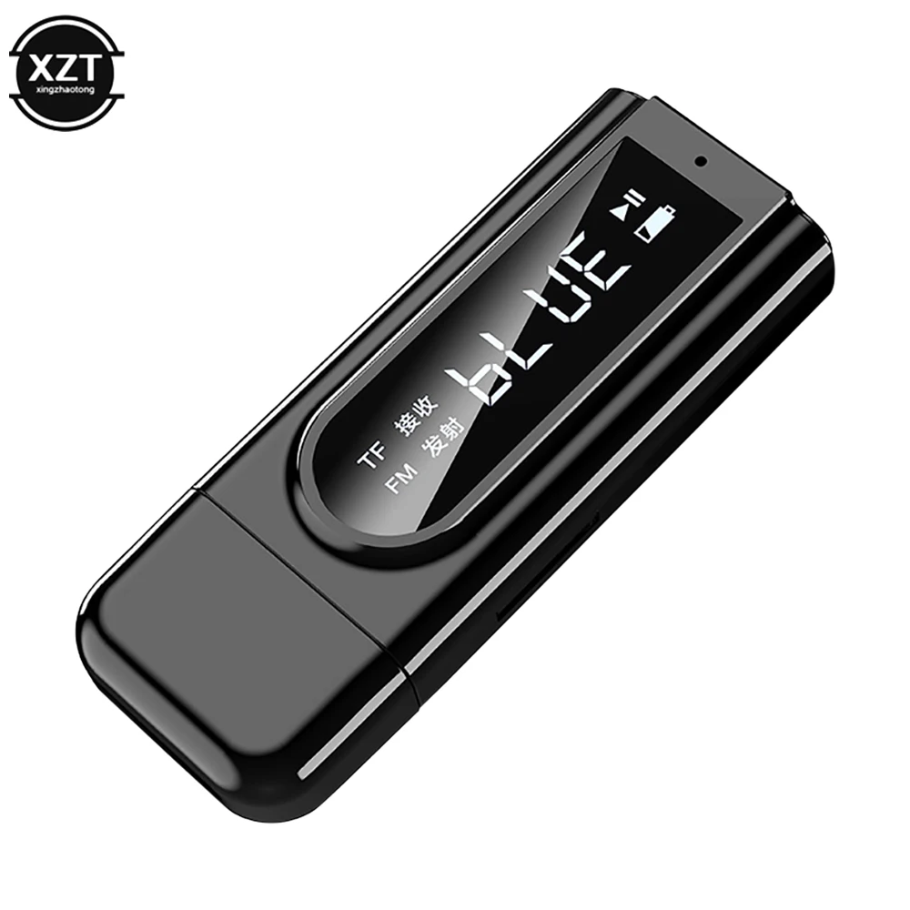 Receptor y transmisor USB compatible con Bluetooth 5,0, reproductor MP3 con pantalla LED, Aux, FM, TV, PC, TF, adaptador estéreo de Audio, altavoz para el hogar - imagen 2