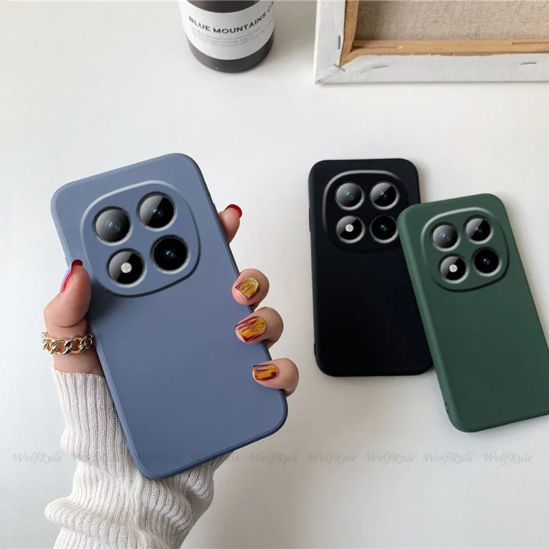 Para Redmi Note 15 Pro funda Xiaomi Redmi Note 15 Pro Plus Capas silicona líquida Original trasera TPU Fundas suaves Redmi Note 15 - imagen 2