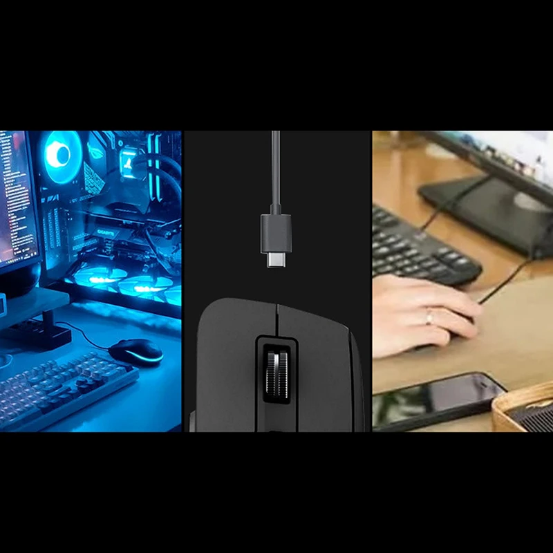 Gestión de cables de ratón para juegos, soporte de Cable de ratón, Clip de Cable de escritorio, organizador de cables Flexible, abrazadera de Cable de ratón - imagen 4