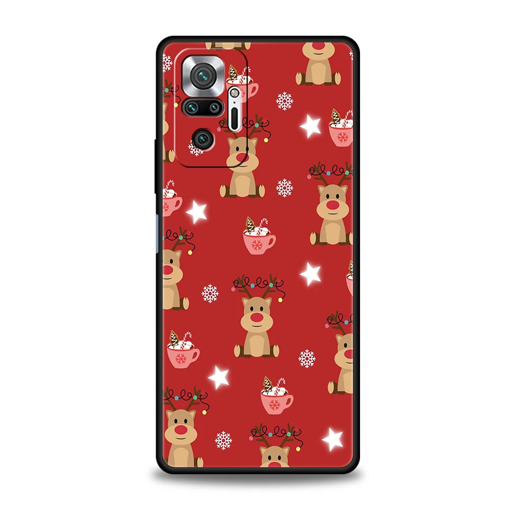 Funda de teléfono navideña de dibujos animados para Xiaomi Redmi Note 14 5G 13 12 10 11 Pro Plus 4G 14C 13C 12C 10C 9C funda suave de TPU - imagen 4
