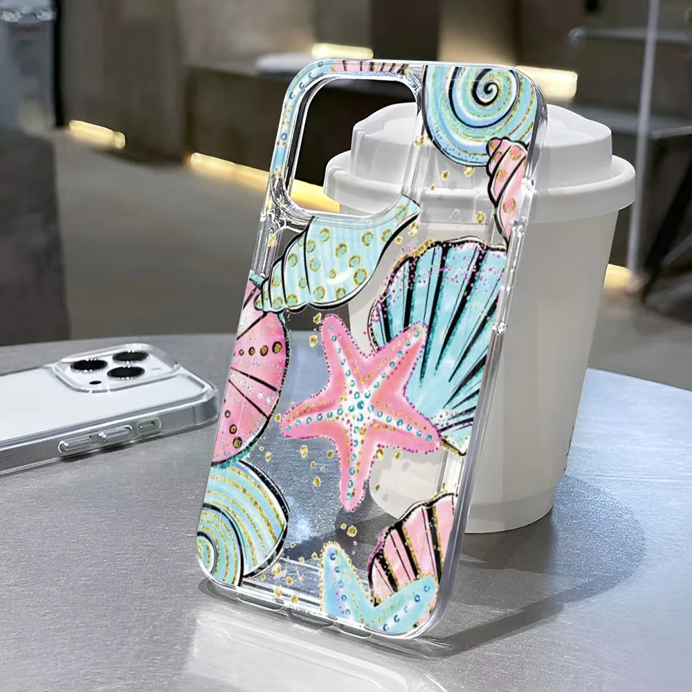 Funda de teléfono transparente de lujo para niñas, funda transparente a prueba de golpes para Apple iPhone 16 15 14 13 12 11 Pro Max SE 2020 - imagen 4