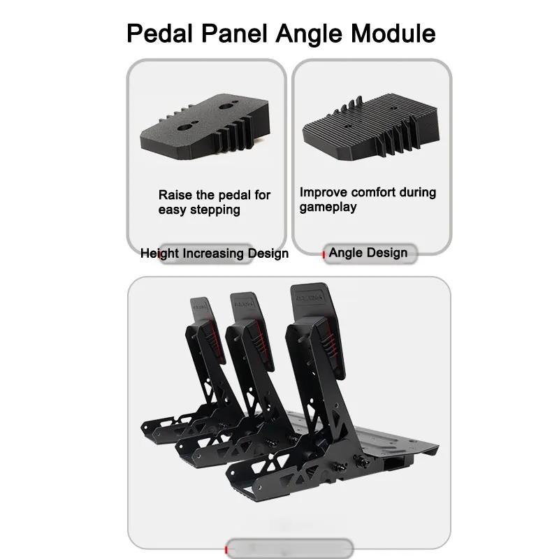 Módulo de ángulo de Panel de aumento de altura de Pedal de carreras simulado para Pedal MOZA R3/R5, Kit de actualización de modificación de Pedal SRP/SRP Lite