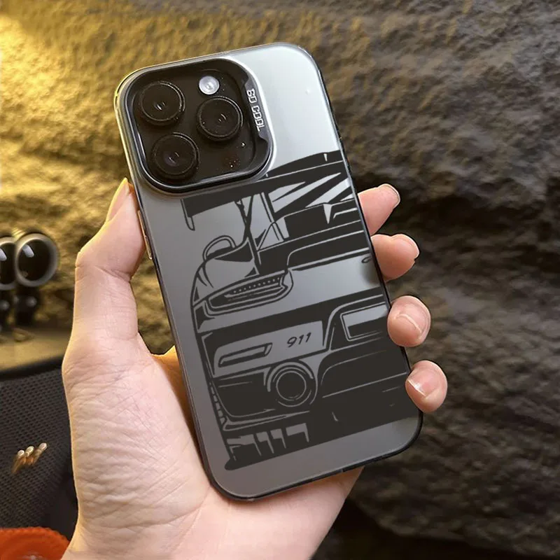 Funda de teléfono con diseño de patrón de coche para Xiaomi 14T Pro Lite 5G 15 14 13 12 13T 12T a prueba de golpes PC + TPU funda protectora de silicona - imagen 2