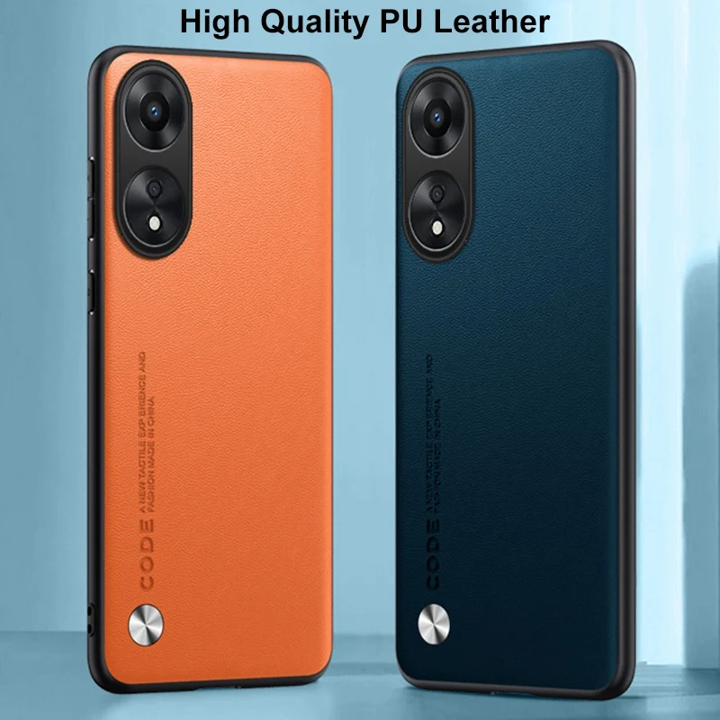 Funda de teléfono de cuero PU de lujo para OPPO A58, A58X, A78, A97, A98, 5G, A17, funda de protección trasera de silicona para OPPO Reno 8T 4G Coque - imagen 4
