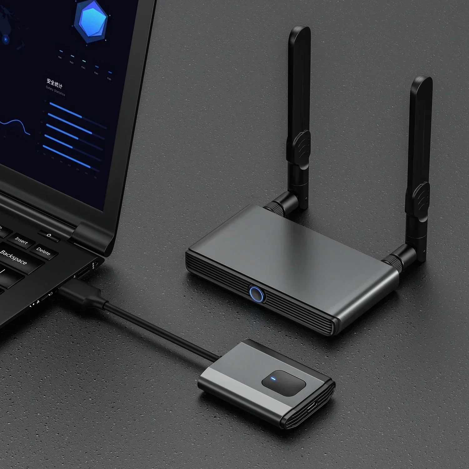 Extensor HDMI inalámbrico 50m 4K, transmisor y receptor de vídeo, adaptador de pantalla de espejo de pantalla VGA para ordenador portátil, PC a proyector de TV - imagen 2