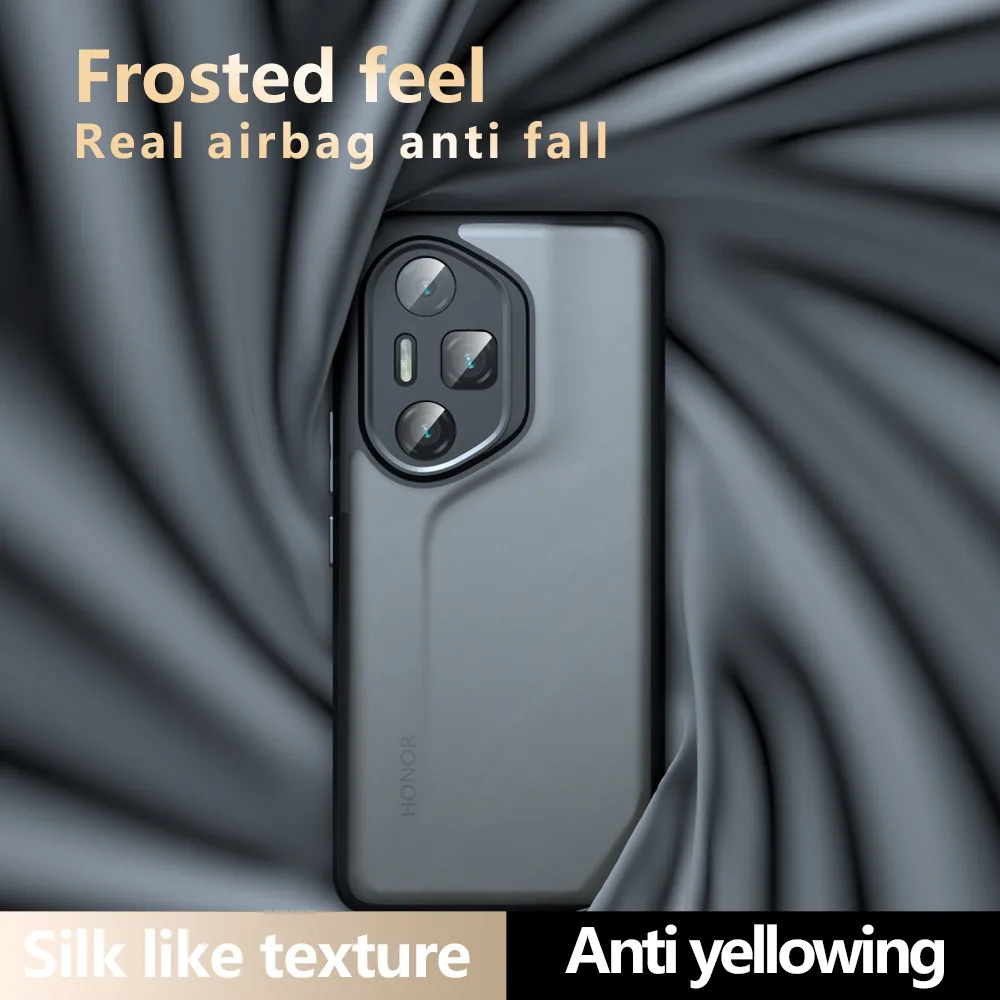 Para Honor 200 Pro armadura de lujo mate funda de teléfono para Huawei Honor 200 Lite 300 90 80 Pro 90Lite cubierta acrílica transparente a prueba de golpes - imagen 4