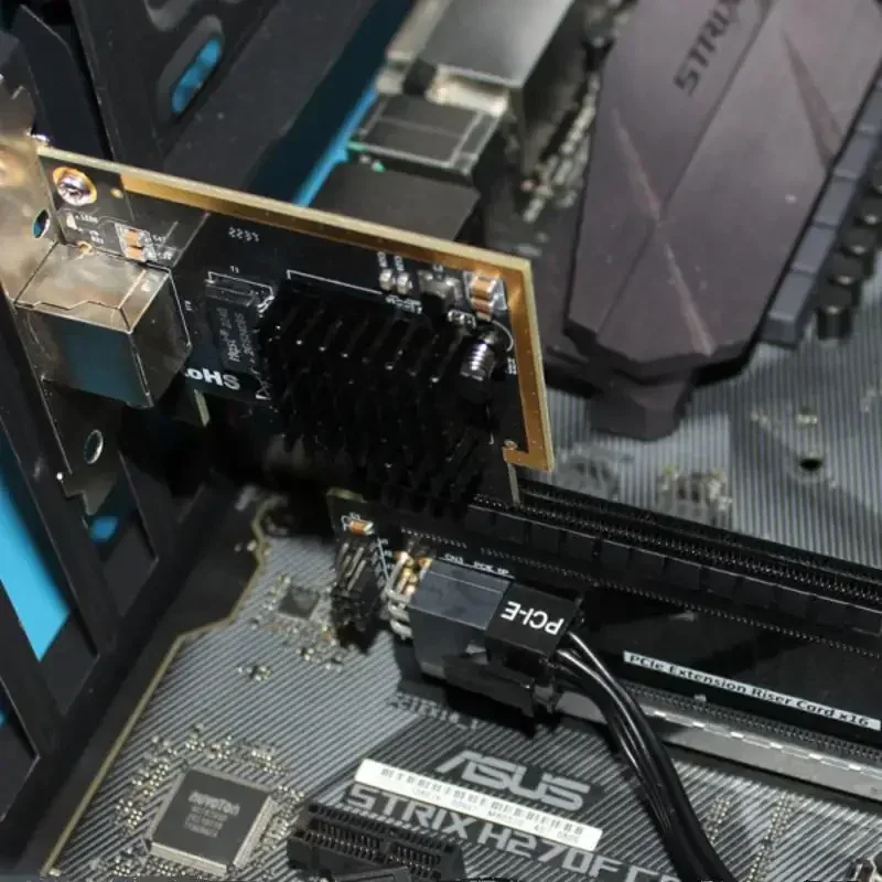 PCI-E 5,0 X16 Riser tarjeta extendida placa PCB PCI Express X16 tarjeta de vídeo gráfica adaptador GPU extensor conector Gen5 servidor 1U 2U - imagen 5