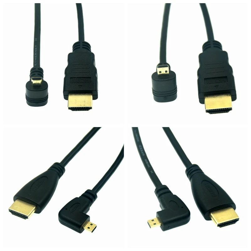 Cable Micro HDMI 90° UXG Sony A6400 GH4 Tablet